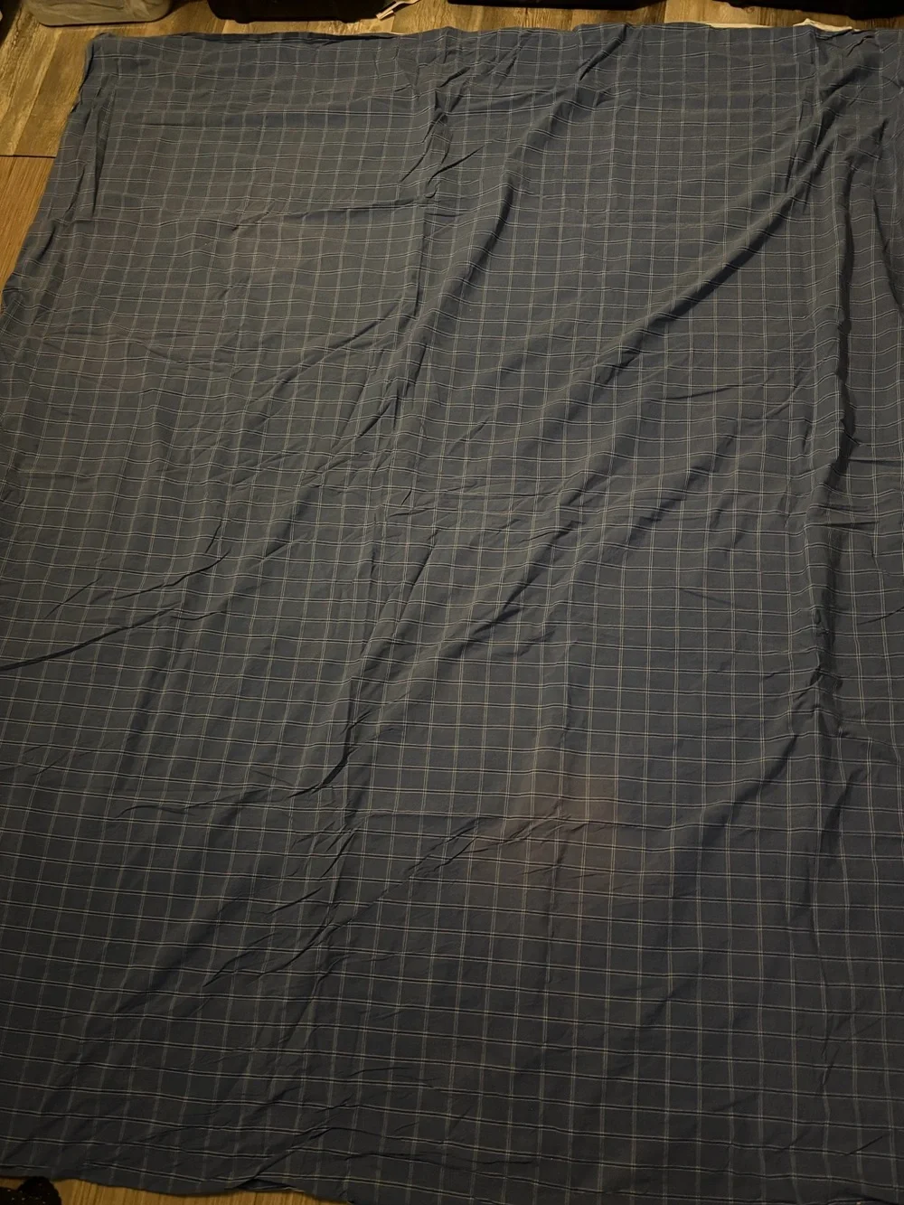 Blue Plaid Home Bedding Sheet - Classic Check Pattern